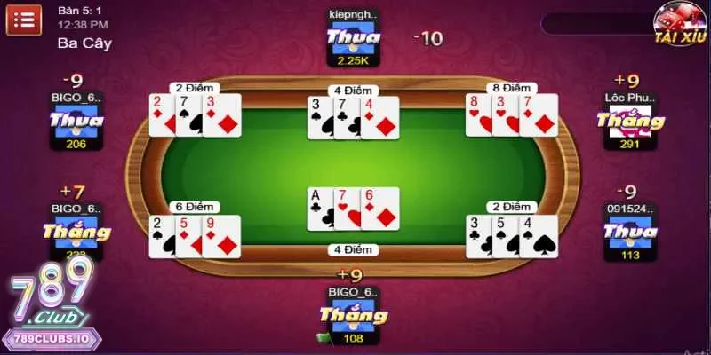 Hướng dẫn tính điểm chi tiết khi chơi bài cào