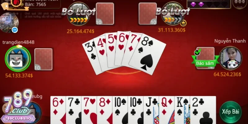 Thứ tự các quân bài và bộ bài trong Liêng