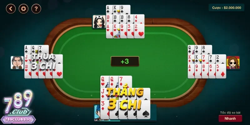 Luật chơi chung ở trong tựa game bài tiến lên